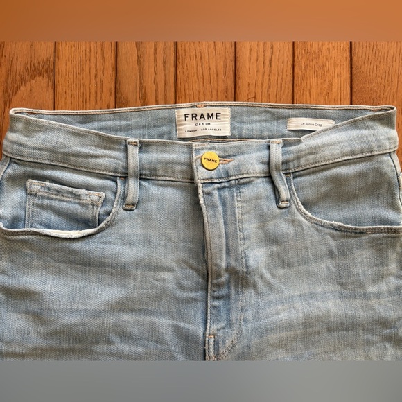 Frame Denim Le Sylvie Crop Side-Slit Ankle Straight-Leg Jeans - Picture 5 of 9